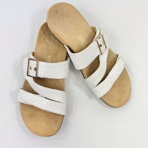 Vionic White Sandals with Buckle